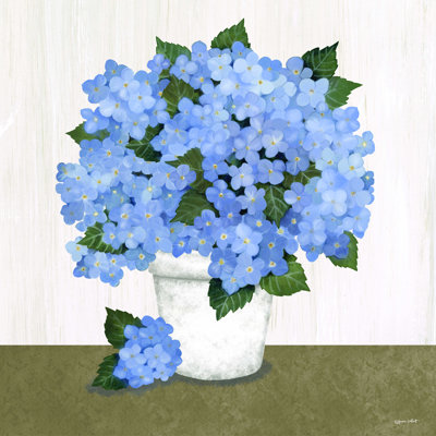Hortensias bleus de Haghbarth - impression sur toile tendue