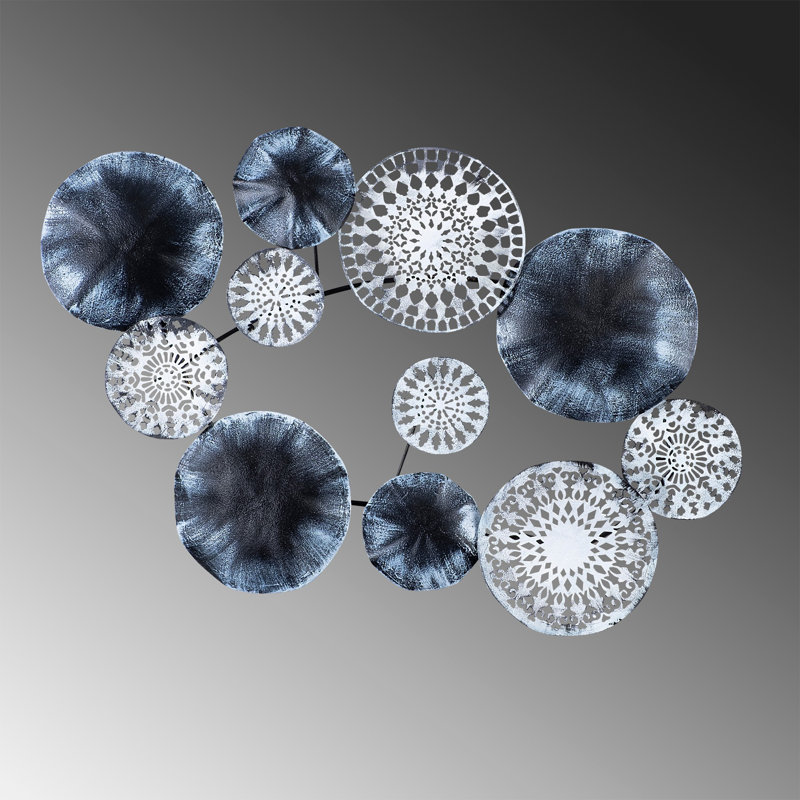 Hand-Painted Decorative Metal Wall Accessory, 32.3 x 19.7 inches | 100% Metal Construction, Thickness: 0.06 inches | Unique Design with Wall Hanging Feature | Lightweight at 2.6 lbs | Perfect for Home Decor & Art Enthusiasts