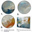 «Comforting Blue Nova Awesome Abstract», 3 pièces-768516278