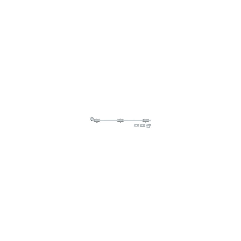 Brass Latch/Catch/Bolt, Brushed Chrome, 1.875" H x 24.375" W x 1.25 " D
