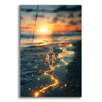 Art mural en verre épique «Missing You» par r3darch0n, 16 po x 24 po