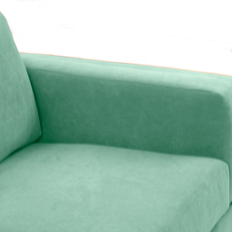 Deavian Velvet Armchair, Lichen