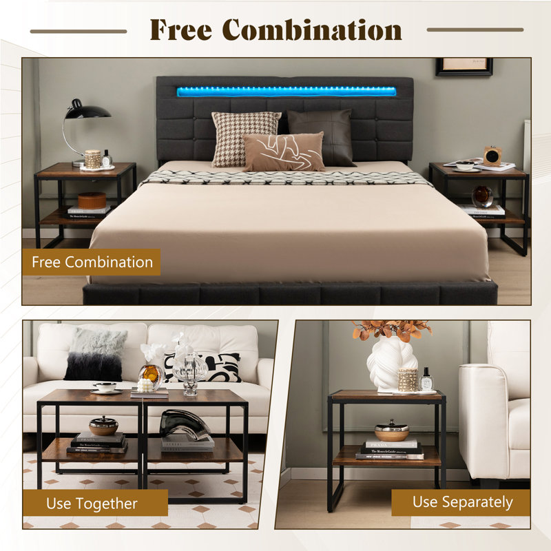 Mallery Sled Side Table Set