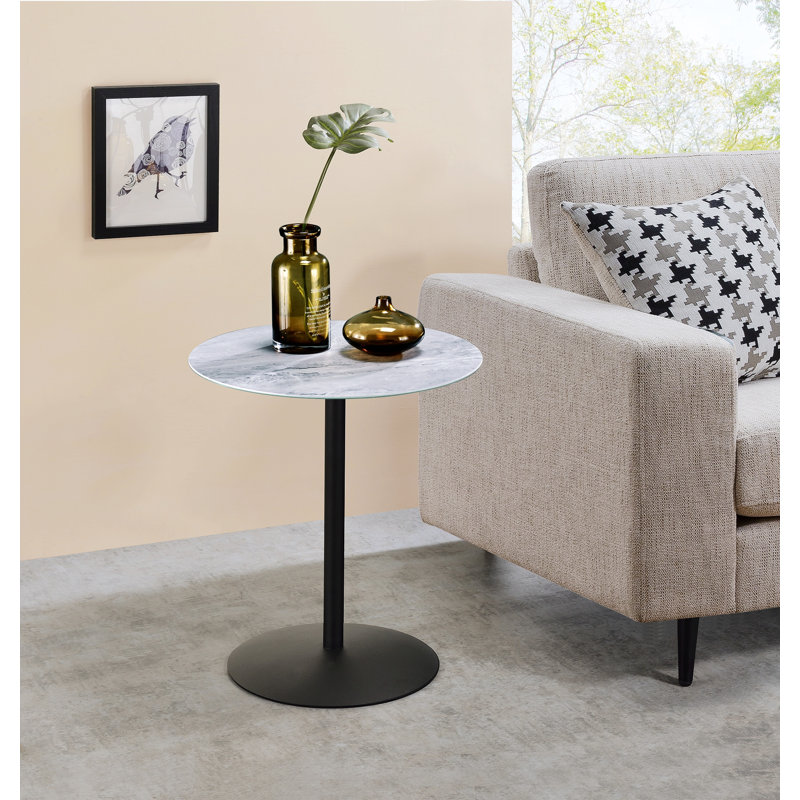 Table de bout Benis, Noir, Gris
