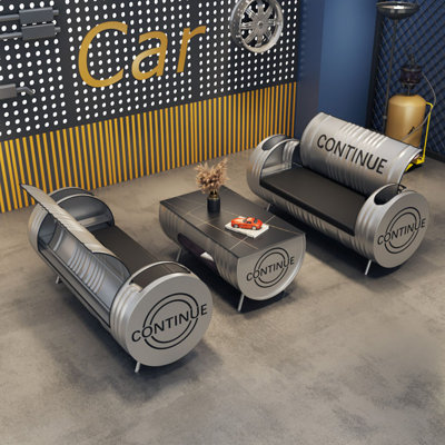 Ensemble de table basse et chaise Industrial