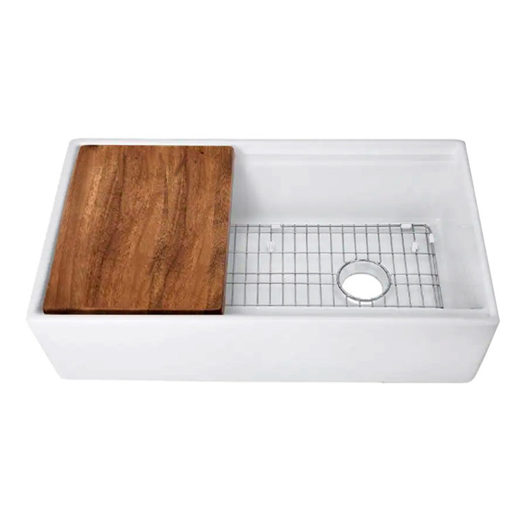 32.5'' L Single Bowl Fireclay Kitchen Sink