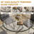5- Piece Dining Table Set,Glass Top Metal Base Dining Tablewith 4 Faux Leather Dining Chairs-111233766-111233761
