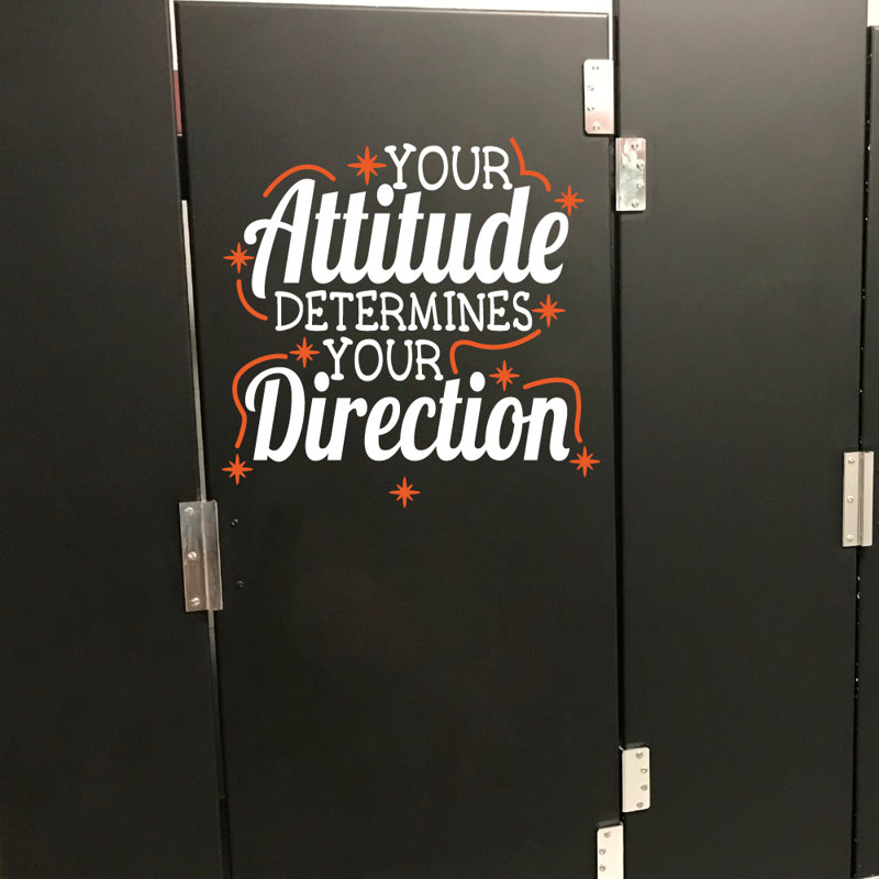 Text & Numbers Door Decal, 28" H x 22" W