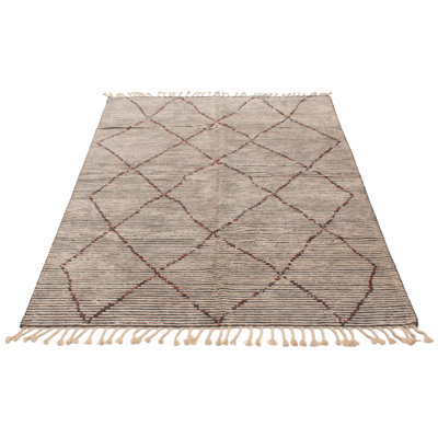 Tapis ivoire Tangier 6 pi 11 po x 9 pi 10 po