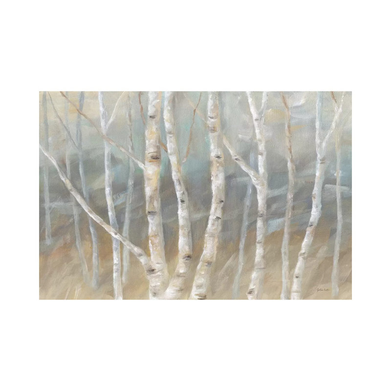 Birch Landscape by Cynthia Coulter - Wrapped Canvas Print, 20.32 cm H x 30.48 cm W