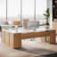 Bureau de direction en L 85,8 po avec classeur et rangement multiple-788983617