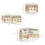 Conversation Set,Patio Furniture Set, Round Outdoor Daybed
