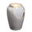 Ivory Ceramic Ripple Top Fountain, Decorative Water Fountain with LED Lights and Quiet Pump, Indoor Outdoor Water Feature for Patio, Garden, Deck, Balcony, Office and Home Décor, Relaxing Cascading Water Design-129619022
