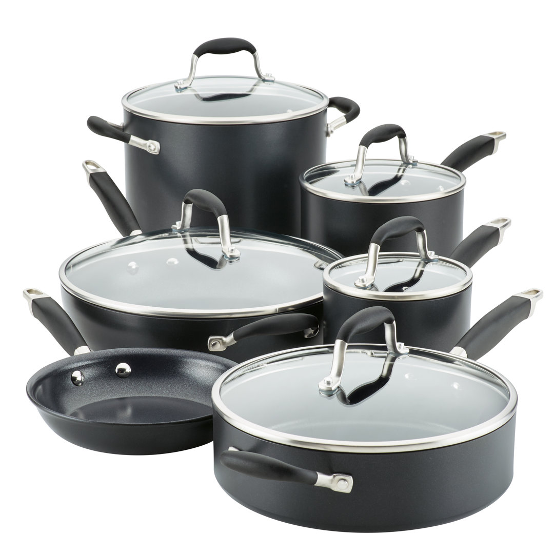Anolon Advanced Home Hard Anodized Nonstick Cookware Set, 11 Piece Anolon 