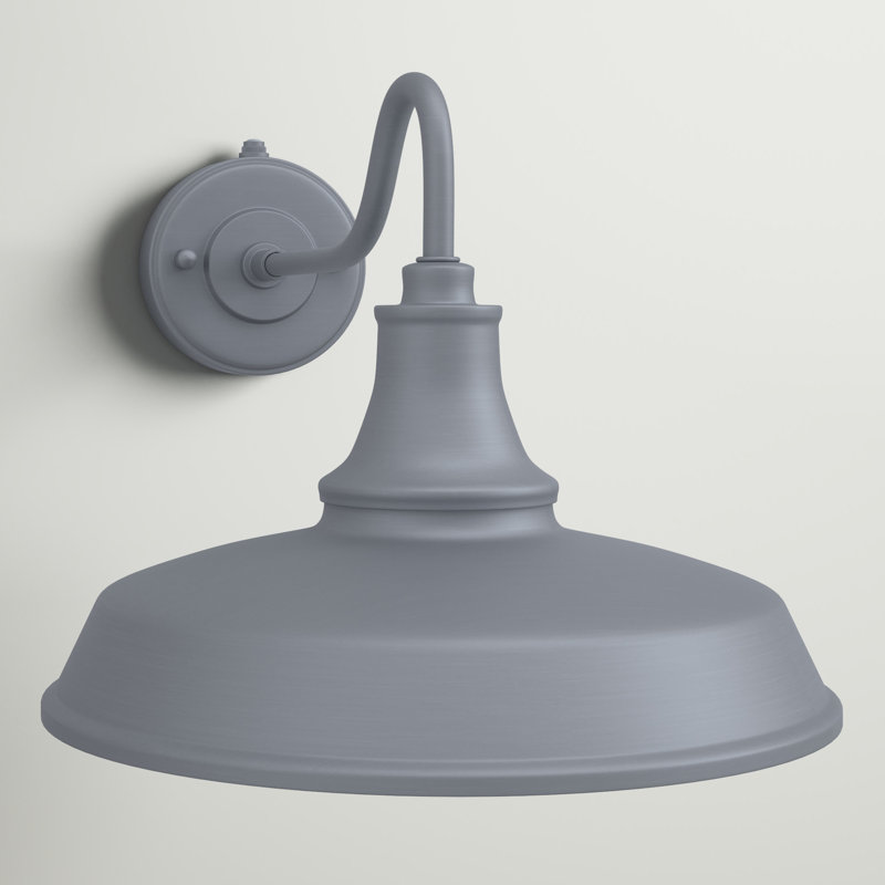 Gunnora Steel Wall Light, 12.25" H x 15" W x 23" D, Satin Silver