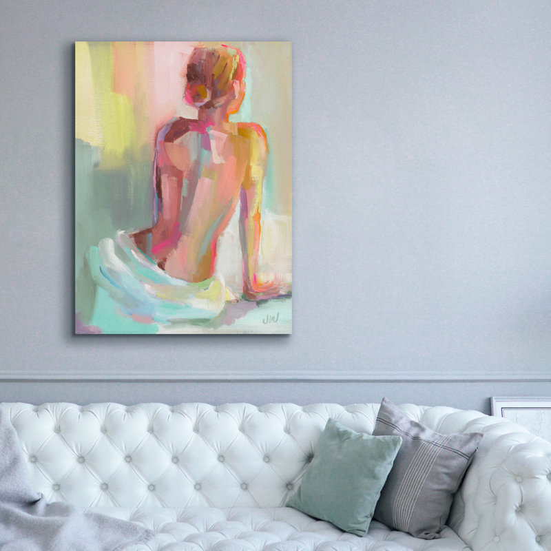 «Woman Posing» par Jenny Westenhofer, H 54 po x l 40 po x P 1,5 po
