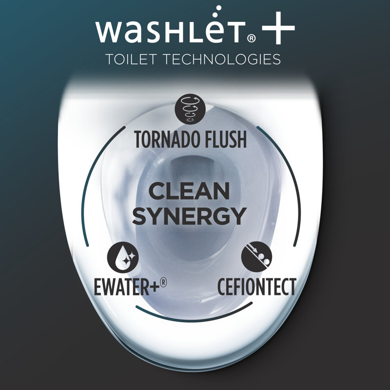 Aquia® Dual-Flush Elongated Two-Piece Toilet with Tornado Flush (Seat Included)
