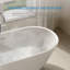 Baignoire de trempage autoportante en acrylique blanc à surface solide avec trop-plein et bonde escamotable en nickel satiné 65,98 po x 29,53 po Ayago-124302670