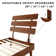 Caden Solid Wood Platform Bed with Adjustable Headboard, Mid-Century Modern