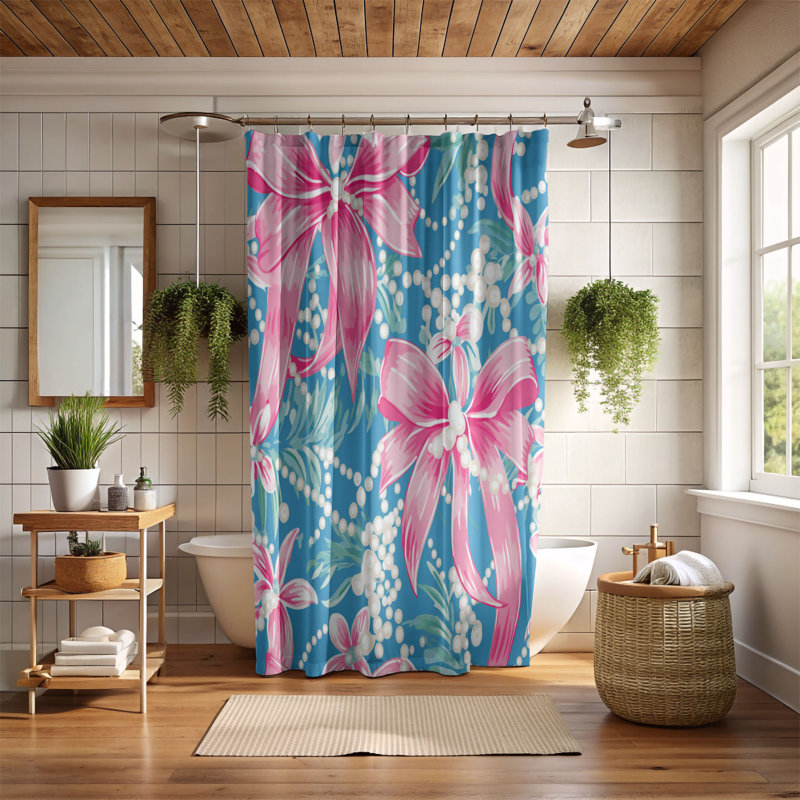 Rideaux de douche standard 1 pièce, H 74 po x l 71 po