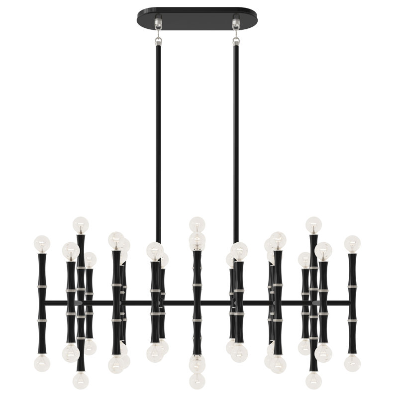 Kane Pendant Light, Obsidian/Polished Nickel