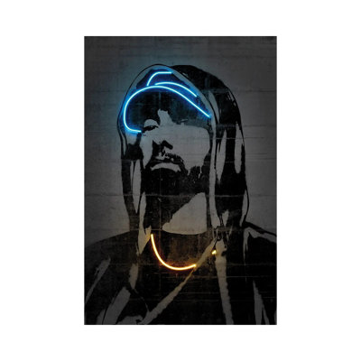Eminem by Octavian Mielu - Wrapped Canvas Graphic Art 1 Piece Wrapped Canvas Wall Art