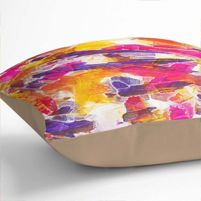 Ending Love in Abstract Cushion with Filling, 55cm H x 55cm W x 20cm D, Stone