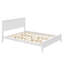 Grand lit plateforme en bois moderne