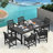 Reata 66.9" L 6-Person Rectangular Weather-Resistant Outdoor Dining Set-307943384
