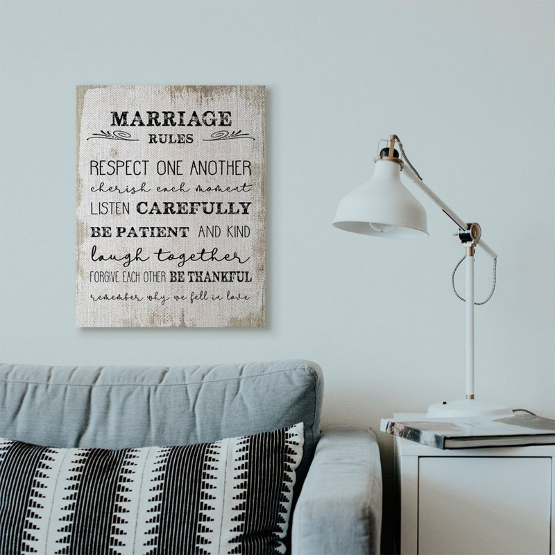 " Marriage Rules " by Daphne Polselli, Wrapped Canvas, 30" H x 24" W x 1.5" D