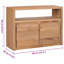 Bella 80cm Solid Wood Sideboard