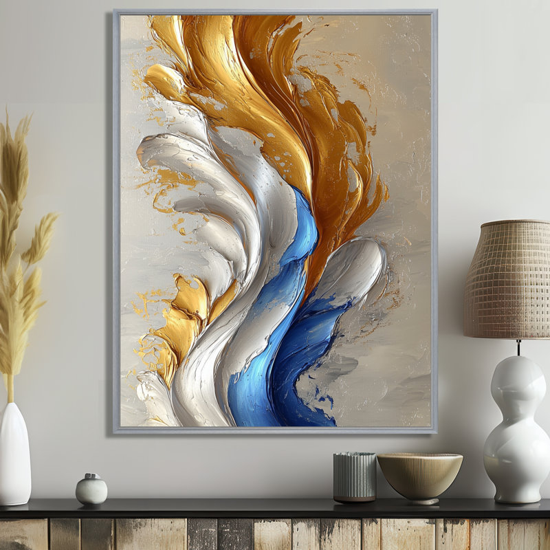Art mural Radelange, Argent, H 40 po x l 30 po, Impression encadrée flottante