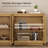 Sideboard Accent Cabinet With Adjustable Shelves-1079504926-1100585125