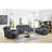 Kalen Grey Chenille Sofa W/ Drop Down Table