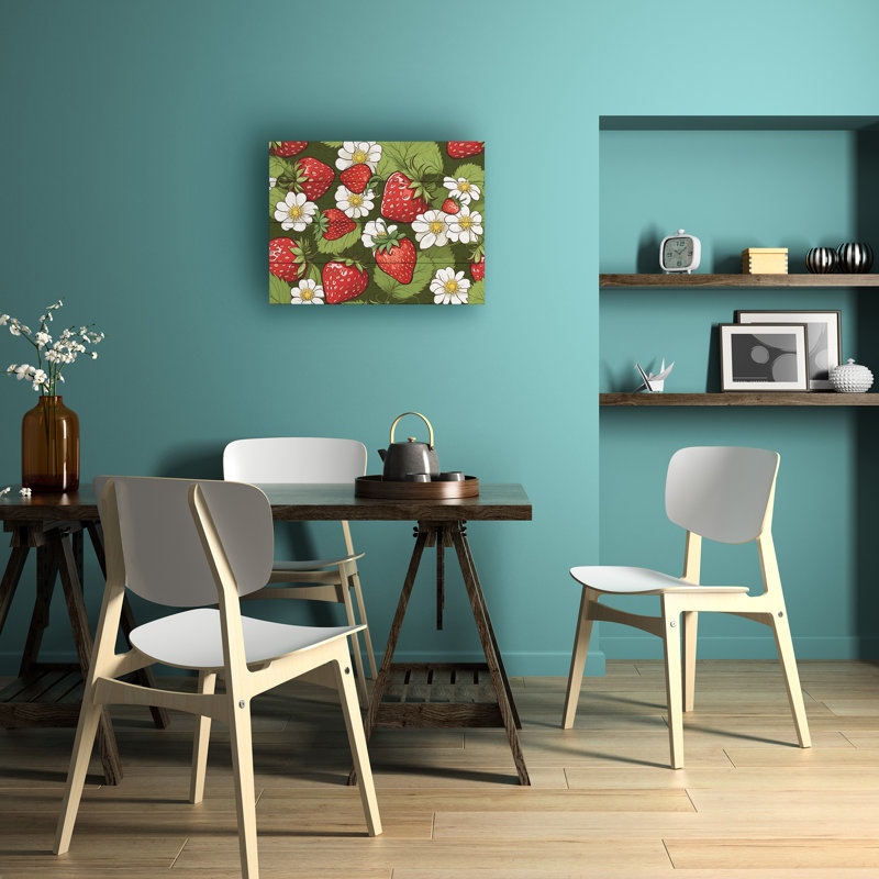 Tina Lavoie Summer Berries Wood Slat Art, H 18 po x l 22 po