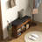 Shoe Bench Entryway Rack w/ Padded Cushion for Hallway, Rustic Brown
