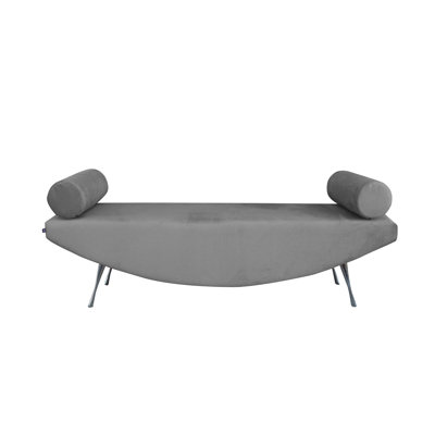 Orient Fabric, Faux Leather Upholstered Bench