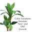 Arbre Dracaena artificiel vert en soie 49 po en pot noir