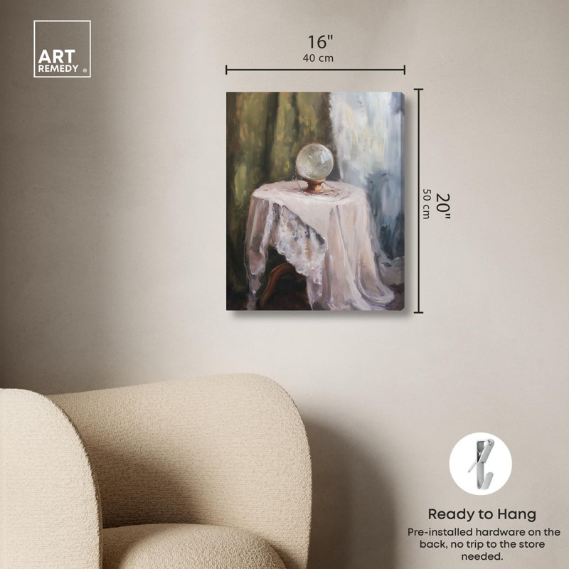 «Sphere of Secrets II», reproductions d'art sur toile par Art Remedy, H 20 po x l 16 po, Toile tendue