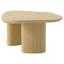 Ensemble de 2 tables basses gigognes triangulaires Lester, chêne miel