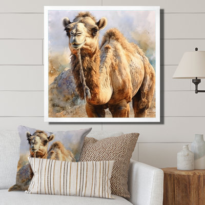 Camel désert Nomad IV - animaux, reproduction d'art sur toile