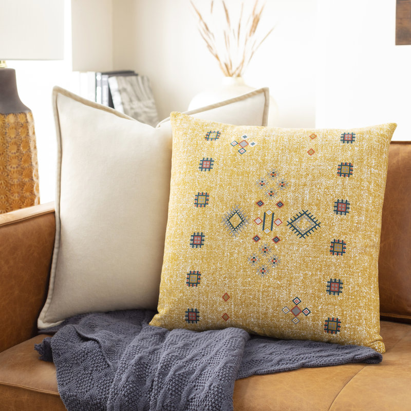 Housse de coussin Amora, Moutarde