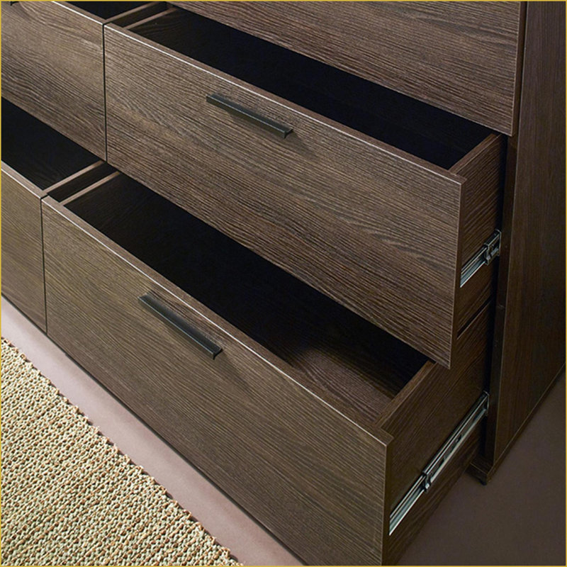 Commodes: commode à six tiroirs Morgan Farmhouse | Espresso | Bois massif