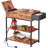 Narrow Side Table With Charging Station, End Table, Couch Table With Fabric Drawer For  For Living Room, Bedroon-1487747540