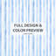 Ensemble de literie 5 pièces Modern - Ensemble de housse de couette et coussin décoratif à rayures bleues et blanches-124288335
