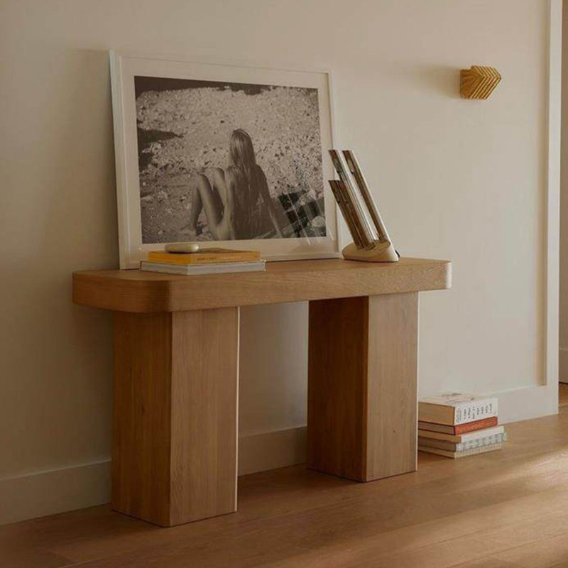Console de style nordique simple et moderne, 35.4" H x 78.7" W x 15.7" D