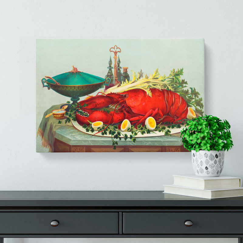 Still Life With Lobster - Wrapped Canvas, 40cm H x 60cm W x 3cm D