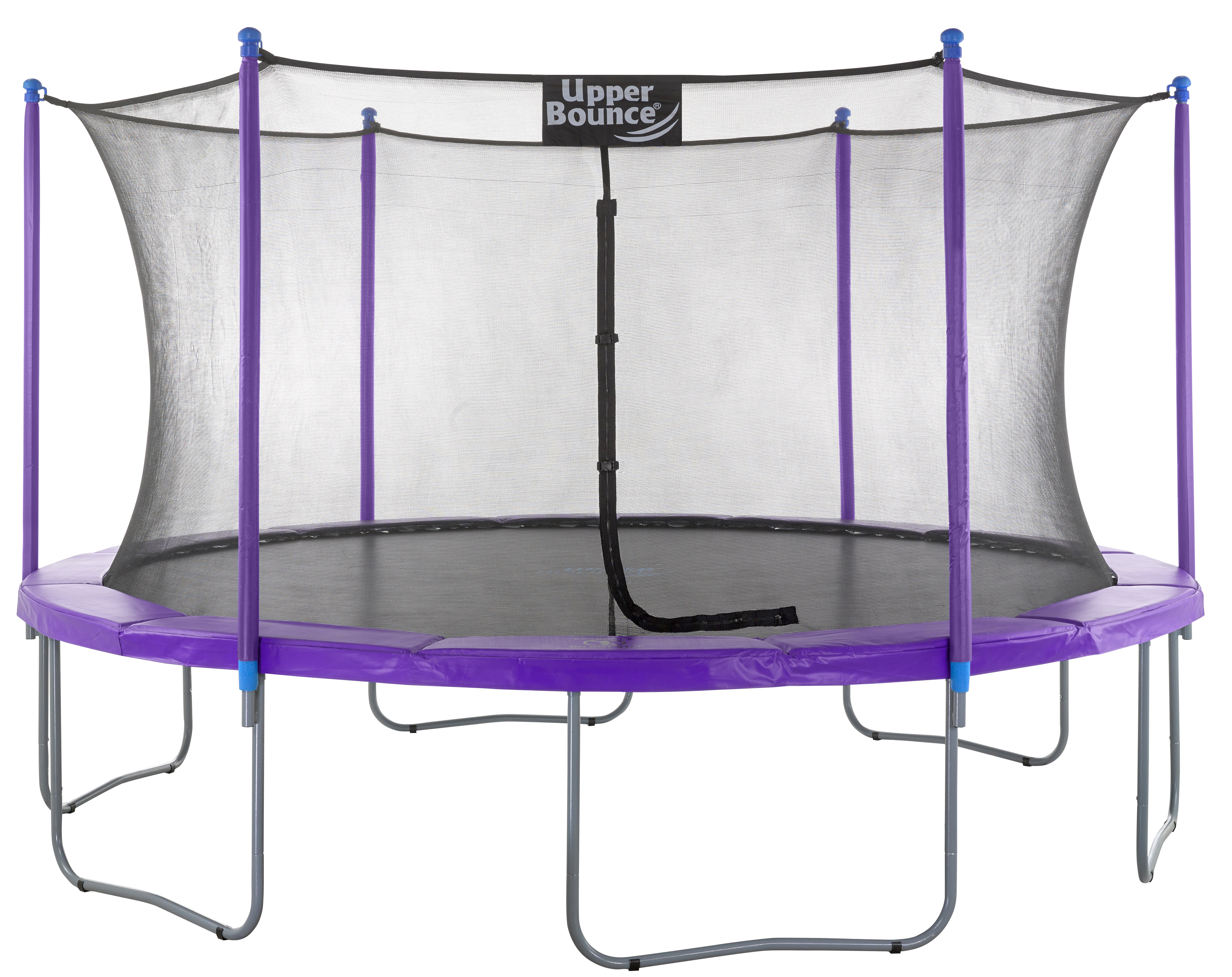 Upper Bounce Round Trampoline Set with Safety Enclosure System