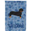 Caniche en polyester à 2 côtés 40 x 28 po standard welcome drapeau maison-957492994