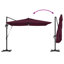 Roma Parasol with LED Strip Lights Aluminium and Polyester Garden Shade-515771273-515771277